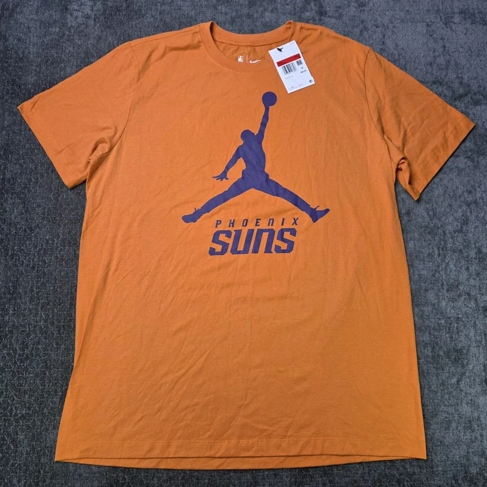 Nike Phoenix Suns Orange Essential Jumpman T Shirt Mens Large Jordan NWT NBA